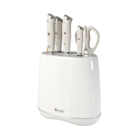 Bộ dao làm bếp 5 món cao cấp Konox Haper Grey