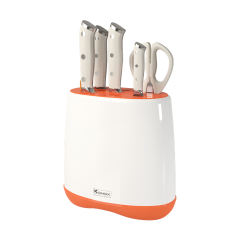 Bộ dao làm bếp 5 món cao cấp Konox Haper Orange