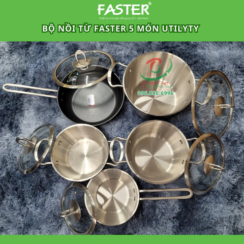 Bộ nồi từ Faster Utility 5 món