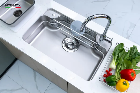 CHẬU RỬA BÁT 1 HỐ NOBINOX ARVO B180
