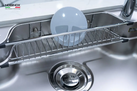 CHẬU RỬA BÁT 1 HỐ NOBINOX ARVO B180