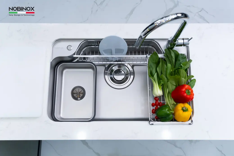 CHẬU RỬA BÁT 1 HỐ NOBINOX ARVO B180