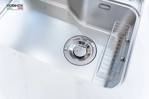Chậu rửa bát 1 hố Nobinox HARI PLUS 8250R