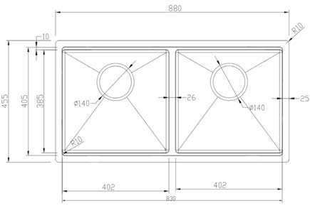 Chậu rửa bát Eurogold EUC28845GB