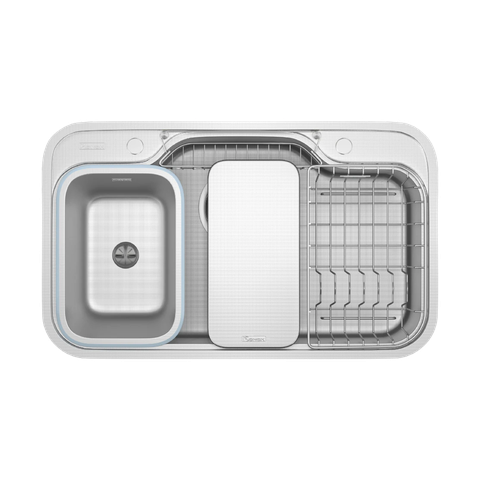 Chậu rửa bát chống xước Workstation Sink Dekor 8048SU