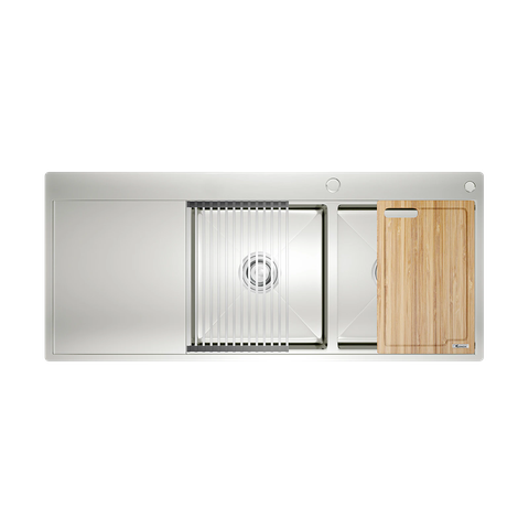 Chậu rửa bát Konox Workstation Sink – Topmount Sink KN11650TD – Bàn trái