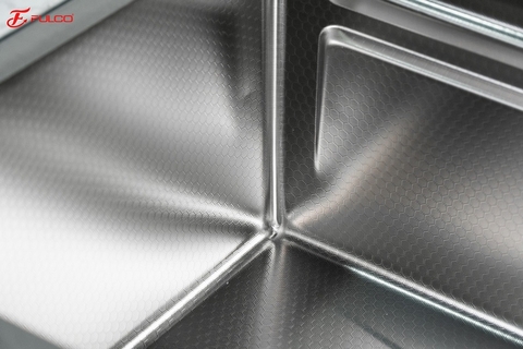 Bộ chậu vòi rửa 1 hố thác nước INOX 304 FULCO FC-B7546