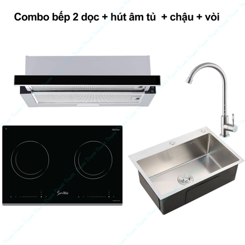 Bếp từ  , hút mùi , chậu rửa bát cho công trình , dự án , chung cư mini