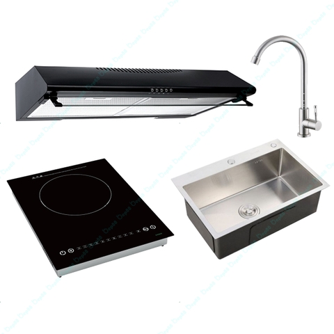 Bếp từ  , hút mùi , chậu rửa bát cho công trình , dự án , chung cư mini