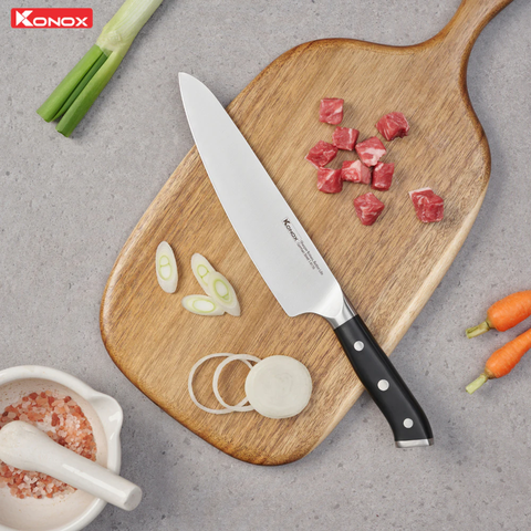 Dao Konox đầu bếp thép Đức Emmitt Series 8″ Chef Knife