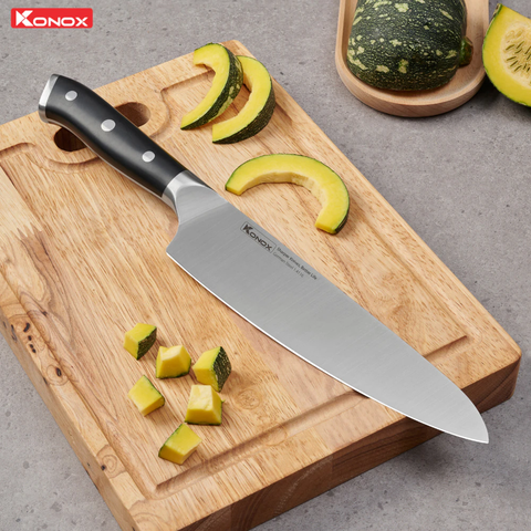Dao Konox đầu bếp thép Đức Emmitt Series 8″ Chef Knife
