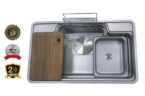 CHẬU RỬA 1 HỐ FANDI FD-DECO7848M