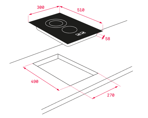 Bếp hồng ngoại Teka TZC 32320 BK TTC