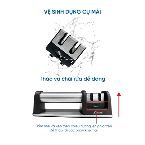 Dụng cụ mài dao 2 khe Konox Knife Sharpener