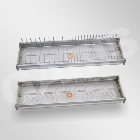 Giá bát đĩa cố định 2 tầng Garis GBC46 mạ Chrome 5 lớp