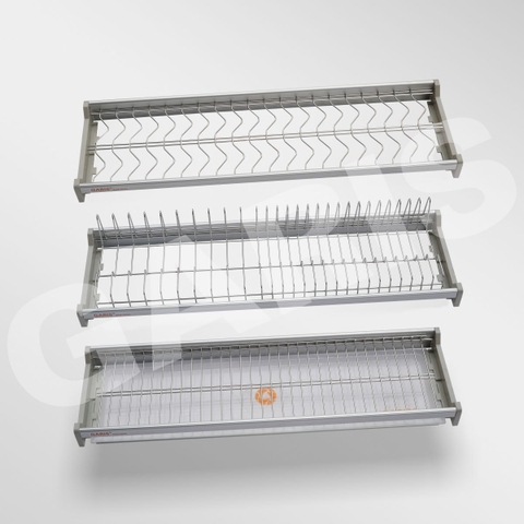 Giá bát đĩa cố định 3 tầng Garis GBE78 inox 304 xước mờ