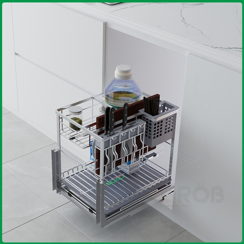 Kệ đựng dao thớt mix oval SUS304 Grob GCO304-35