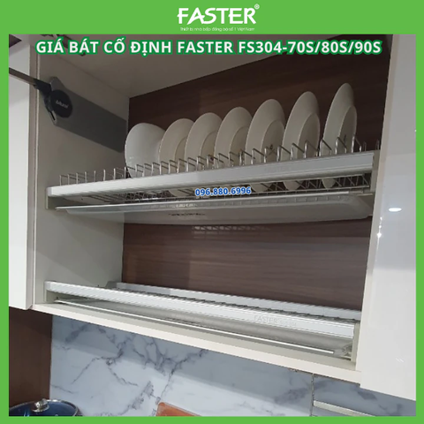 Giá bát cố định FASTER FS304-70/80/90S, Inox 304 cao cấp