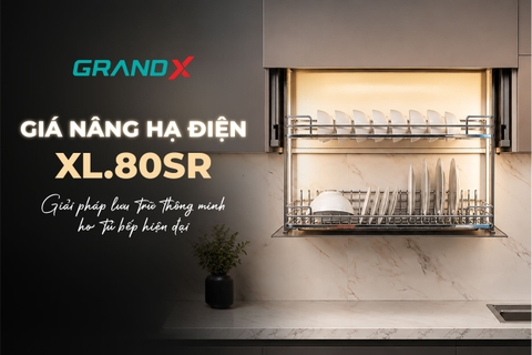 Giá bát nâng hạ điện cánh cửa trượt Slide GrandX XL.80SR