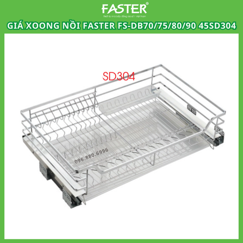 Giá xoong nồi nan dẹt Faster FS-DB70/75/80/90 45SD304-Inox 304 cao cấp