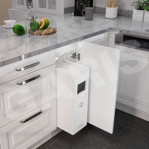 Thùng gạo Garis GRP225 cánh mở mặt nhựa ABS 15kg