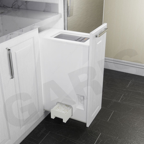 Thùng gạo Garis GRP830 cánh kéo mặt nhựa ABS 25kg