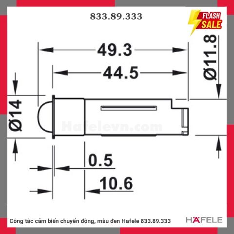 CẢM BIẾN CHUYỂN ĐỘNG MOD D=12 Hafele 833.89.333