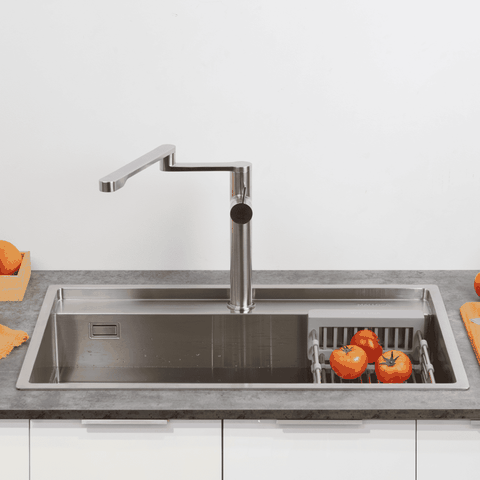 Vòi Rửa Chén Nóng Lạnh INOX 304 Malloca K060S