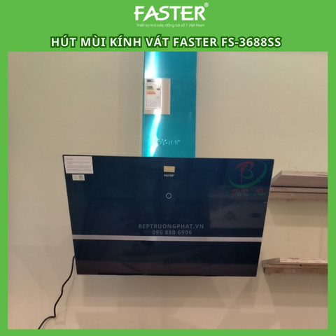 Máy hút mùi kính vát Faster FS-3688SS-70, bảo hành chính hãng 2 năm