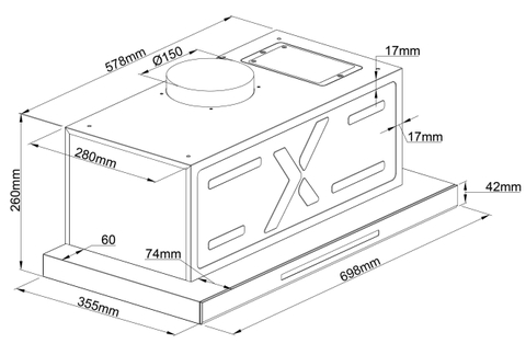 Máy Hút Mùi GRANDX GX H70F85G