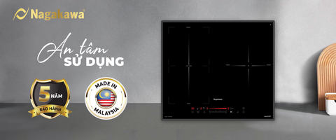 Bếp từ 3 vùng Nagakawa UltraSlim NK3C06M