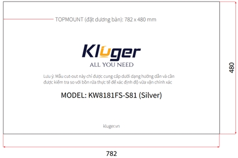Chậu rửa bát Kluger KW8181FS – S81 Plus