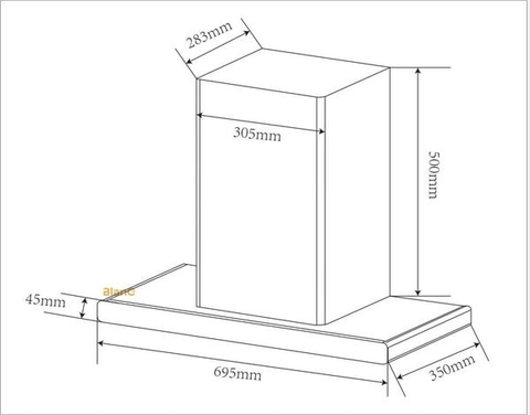 Máy Hút Mùi BLANC BA 350TUB