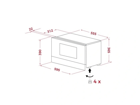 Lò vi sóng kết hợp nướng Teka ML 82 VG