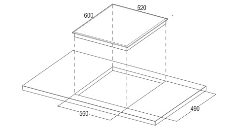 Bếp từ 3 vùng nấu Bauer BEU630GT2E