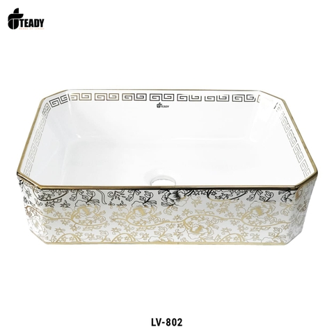 Lavabo Dương Bàn Cao Cấp Mạ Vàng LV-806