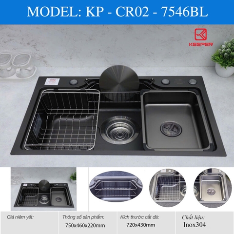 CHẬU RỬA KEEPER – CR02 – 7546BL