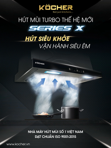 Máy hút mùi Kocher Turbo Smart 3D X3D-350D