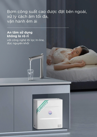 Máy Lọc Nước Đặt Gầm Công Suất Lớn A. O. Smith ROSS™ LUX-AOU800HOT