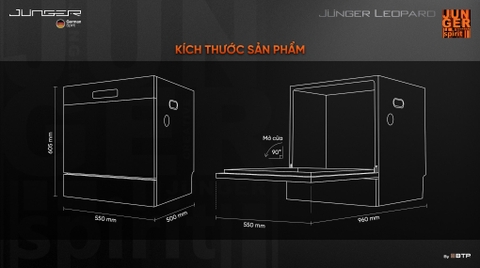 Máy Rửa Bát Junger Leopard DWJ-103