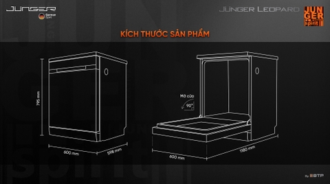 Máy rửa bát Junger Leopard DWJ-140