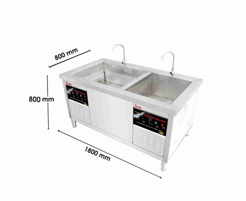 Máy rửa bát Công nghiệp Siêu Âm Texgio TGU 2000