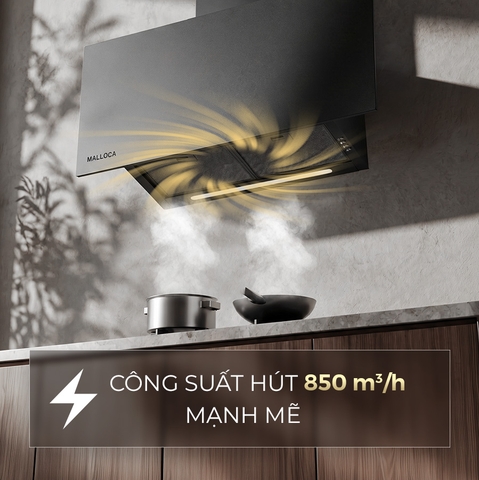 Máy Hút Mùi Áp Tường Dạng Chữ T 90cm Malloca VERTICAL MH900VTC
