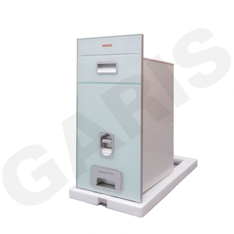 Thùng gạo Garis MRW630 mặt kính trắng xanh 15kg