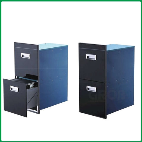 Thùng gạo gương 2 ngăn Grob RB2-300B