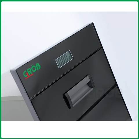 Thùng gạo mặt gương điện tử Grob RBE-300B