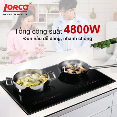 BẾP TỪ ĐÔI LORCA LCI-379 PROMAX