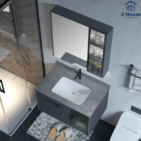 Bộ Tủ Gương Phòng Tắm, Tủ Lavabo Đẹp, Tủ Lavabo Phòng Tắm SUS 215