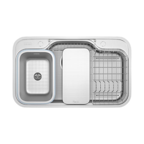 Chậu rửa bát chống xước Workstation Sink Dekor 8048SU