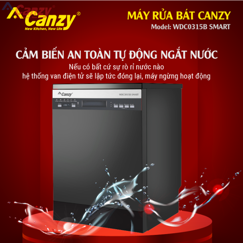 Máy rửa bát canzy WDC0315B SMART